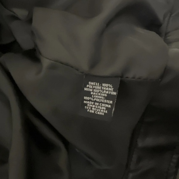 New Look Womens Leather Puff Sleeve Cropped Jacket Blazer Outwear Tops - Picture 7 of 7